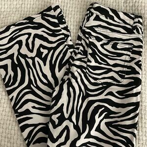 Zebra Printed Pants